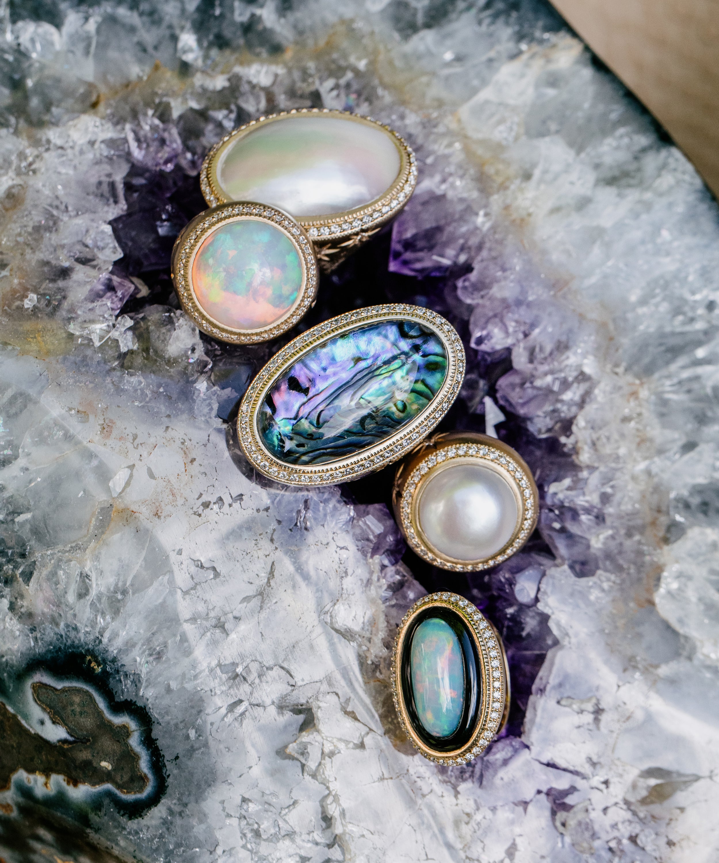 Gemstone Rings | Shop Gold Diamond Gemstone Rings