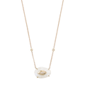 Moonstone Open Diamond Eye Necklace