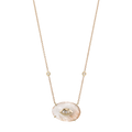 Rutilated Quartz Open Diamond Eye Necklace