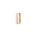 Medium Rectangle Baguette Diamond Mini Hoop