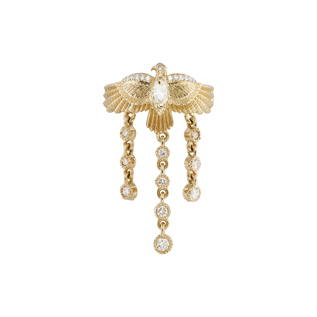 Pavé Thunderbird Diamond Shaker Ring