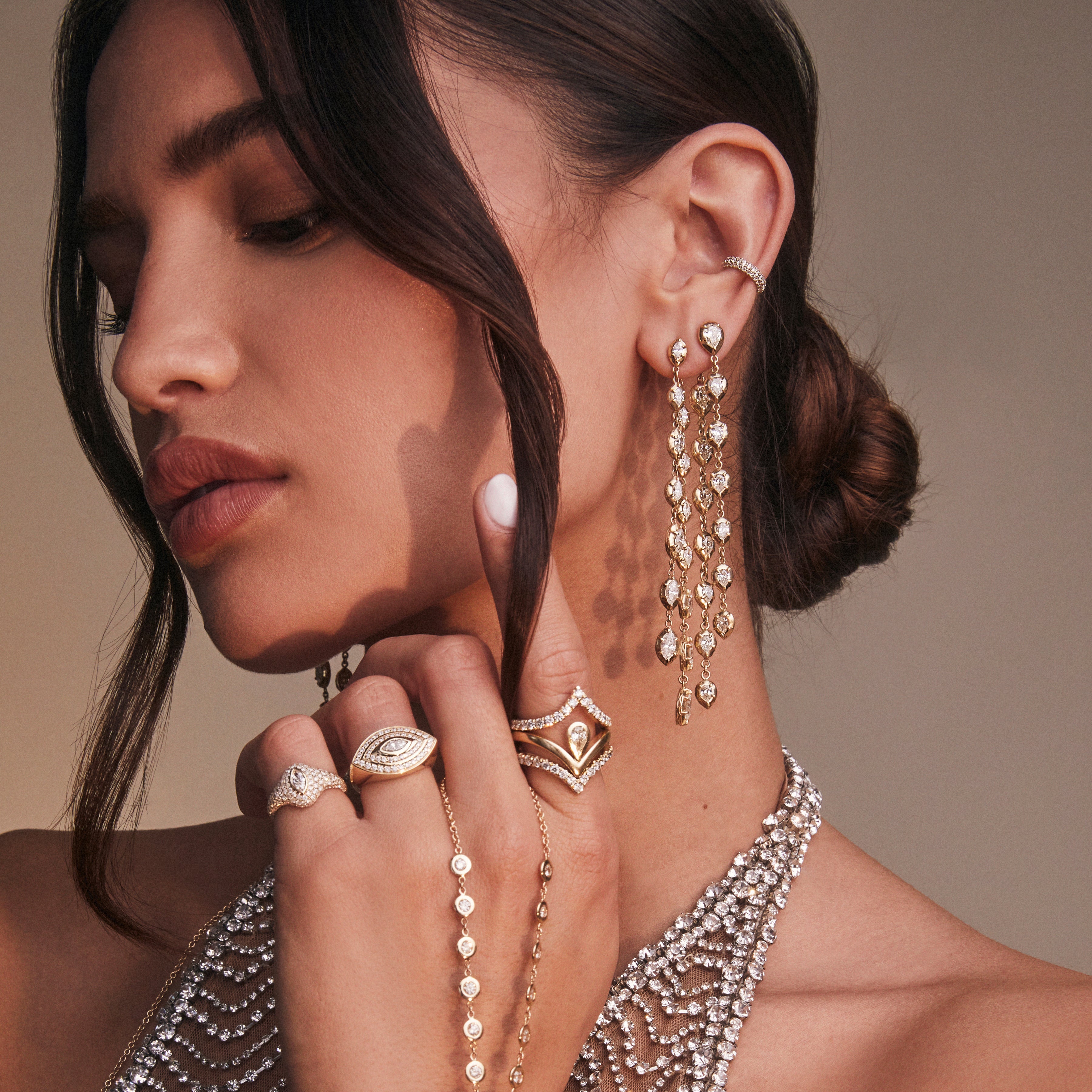 7 Marquise Sophia Diamond Earring Back
