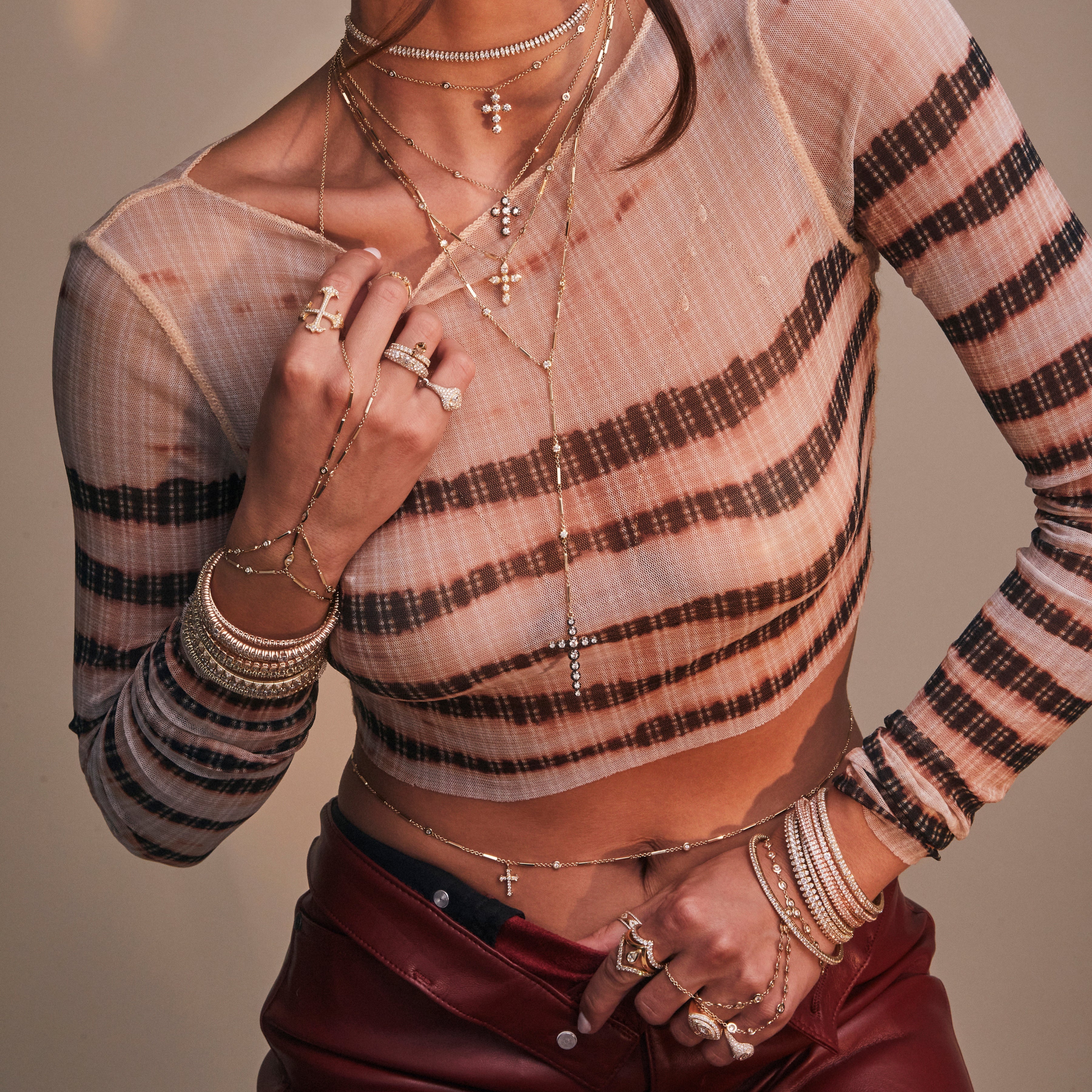 6 Sophia Diamond Cross Necklace