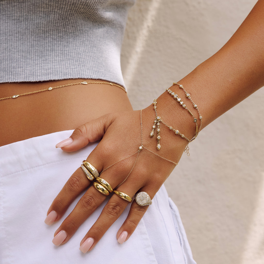 5 Spaced Out Graduated Sophia Diamond Bracelet