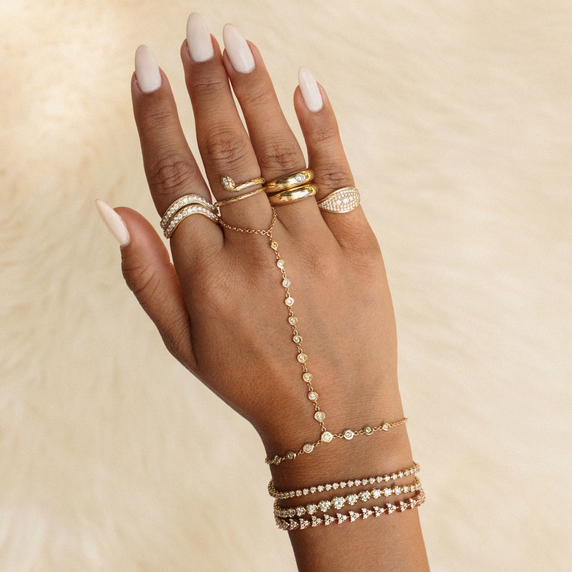 Alice Marquise Diamond Snake Ring