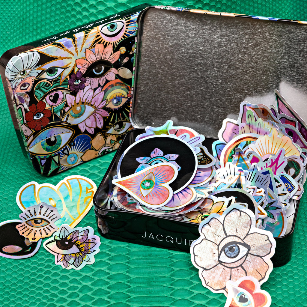 JA Motifs Sticker Tin Set