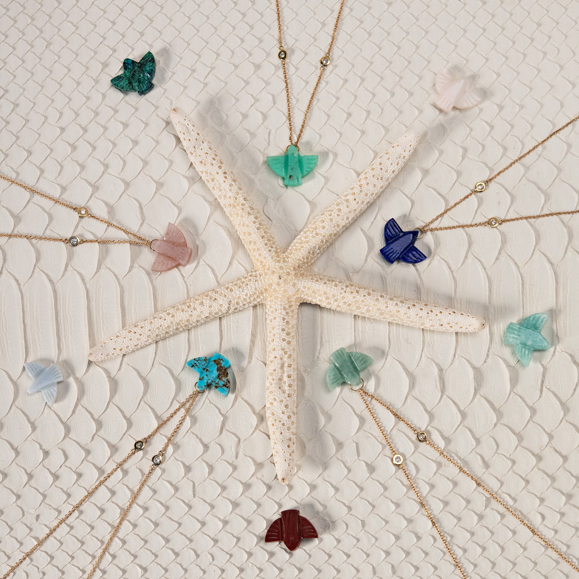 Baby Amazonite Thunderbird Necklace