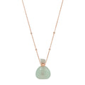 Medium Triangle Aquamarine Potion Bottle Necklace