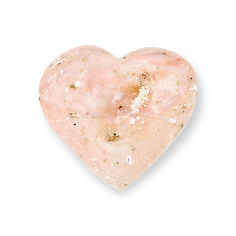 PINK OPAL HEART