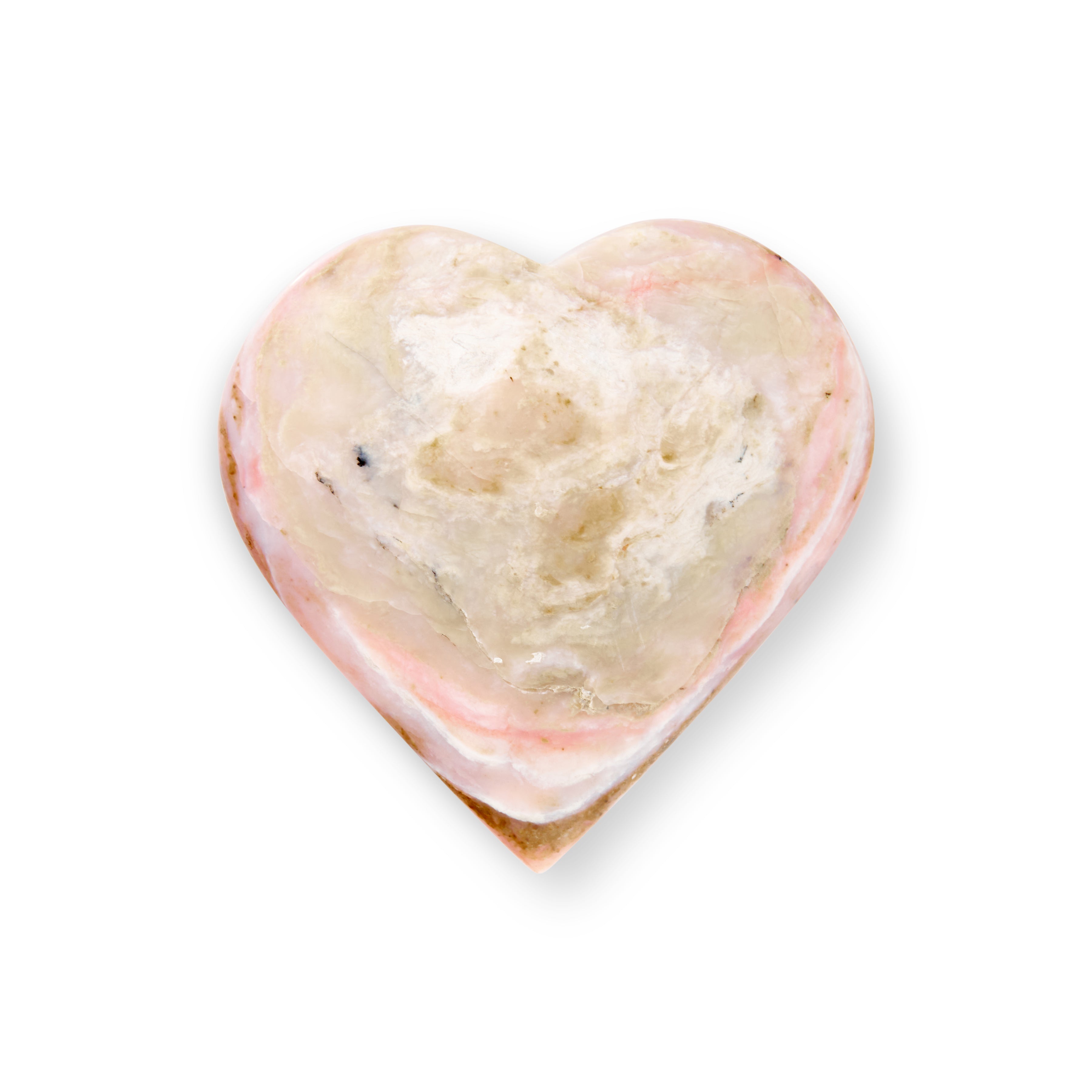 PINK OPAL HEART