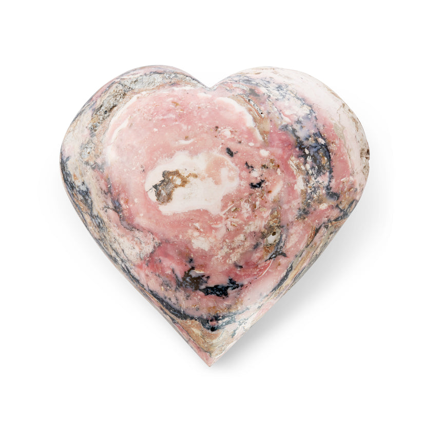 PINK OPAL HEART