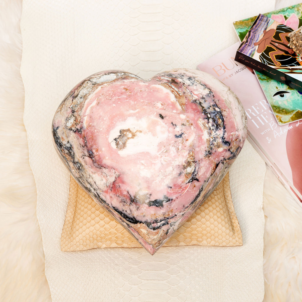 Pink Opal Heart