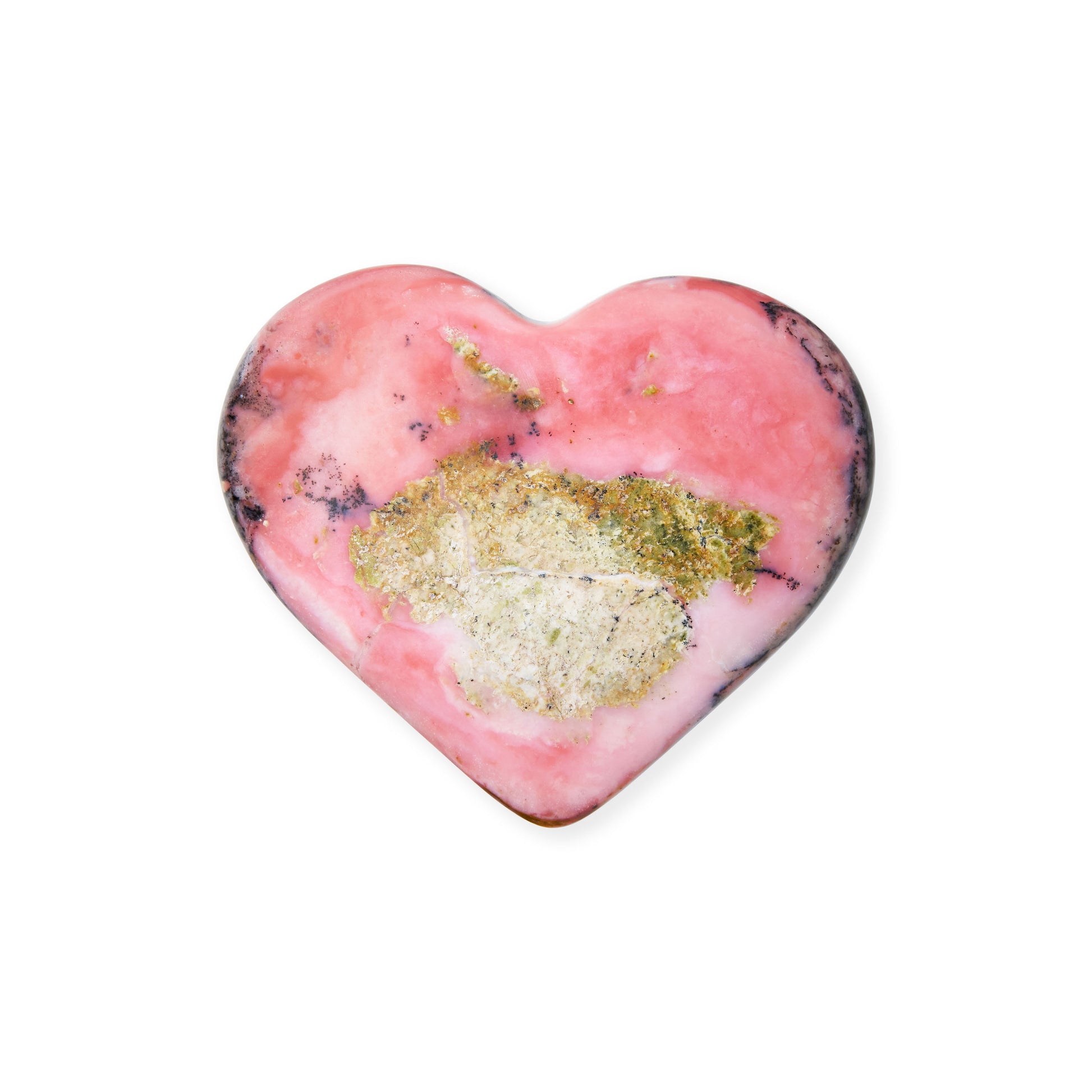 Pink Opal Heart Crystal
