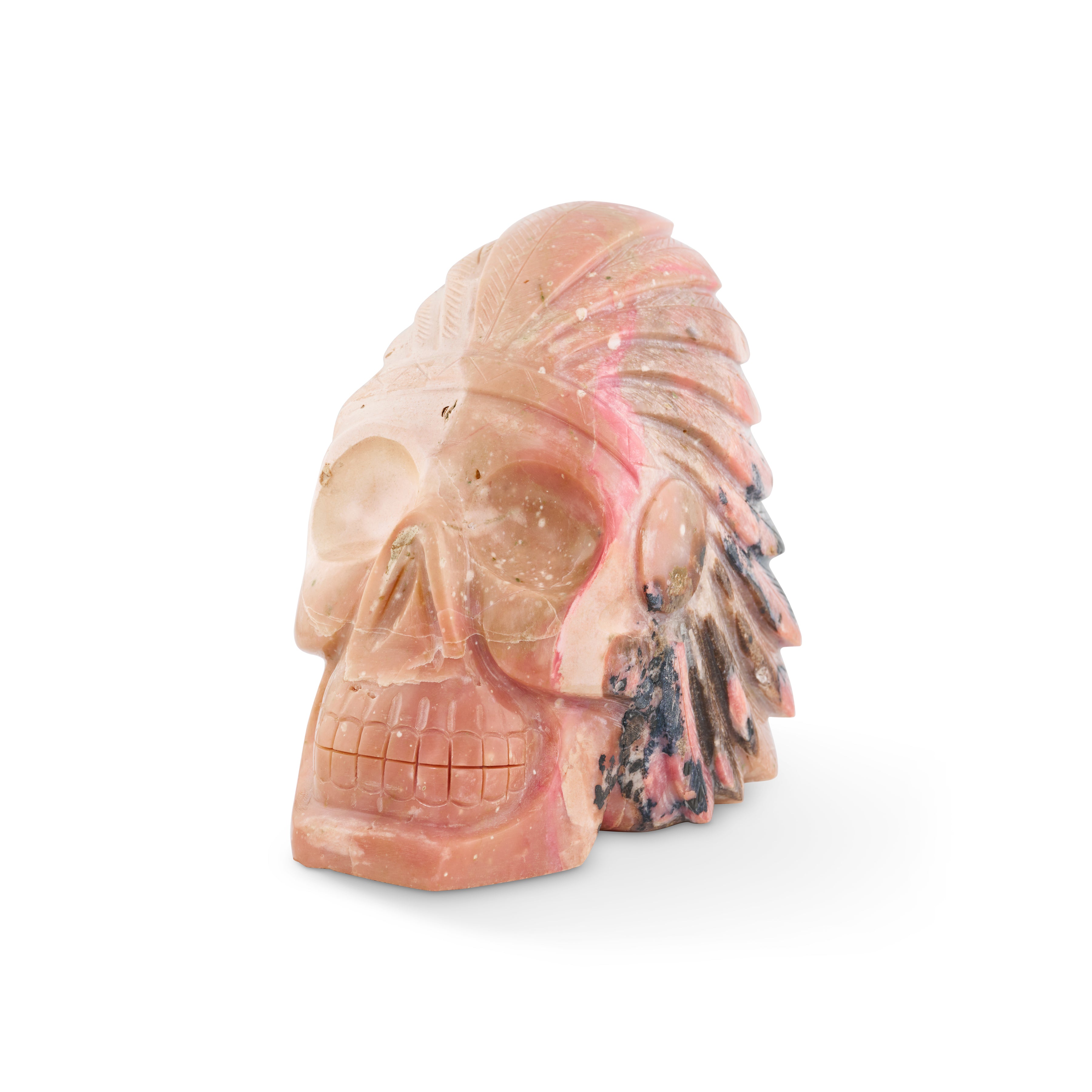 PINK OPAL CHIEF SKULL