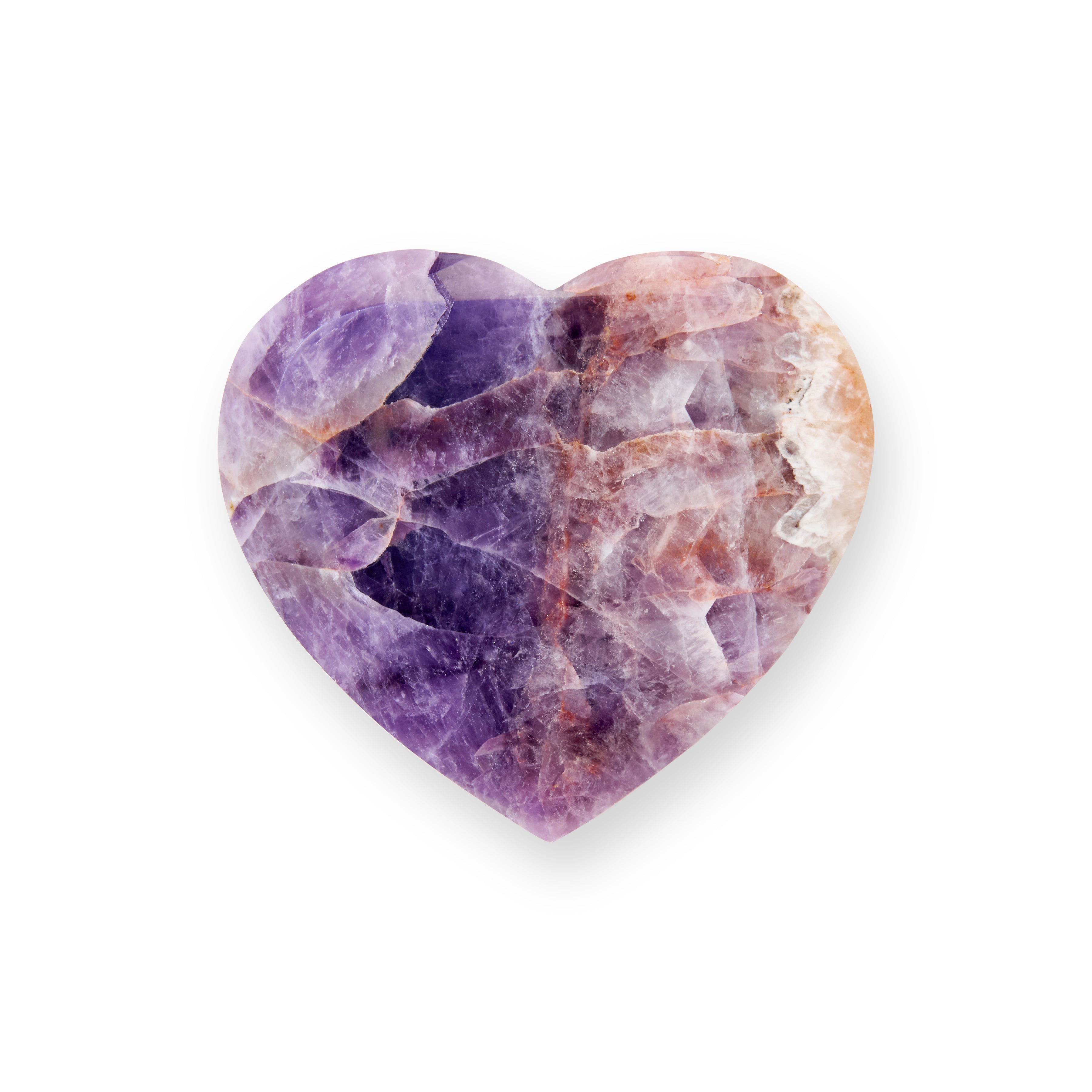 PURPLE AMETHYST HEART