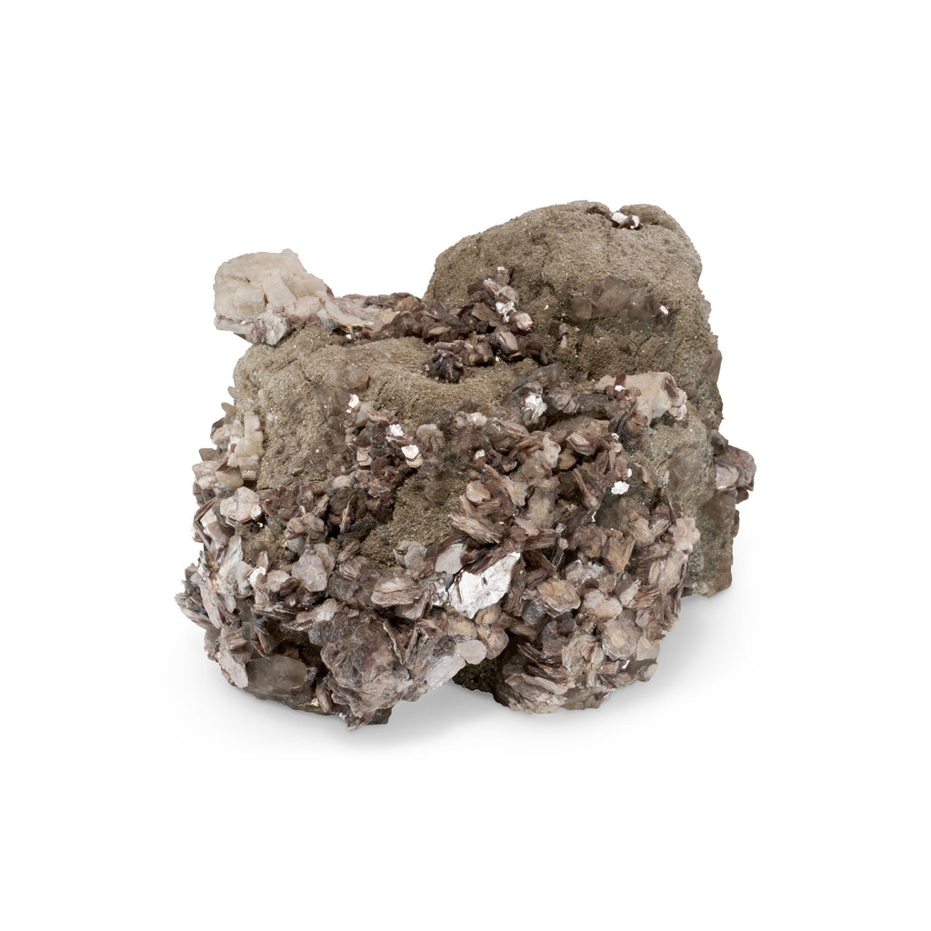 Pyrite & Calcite Crystal Cluster