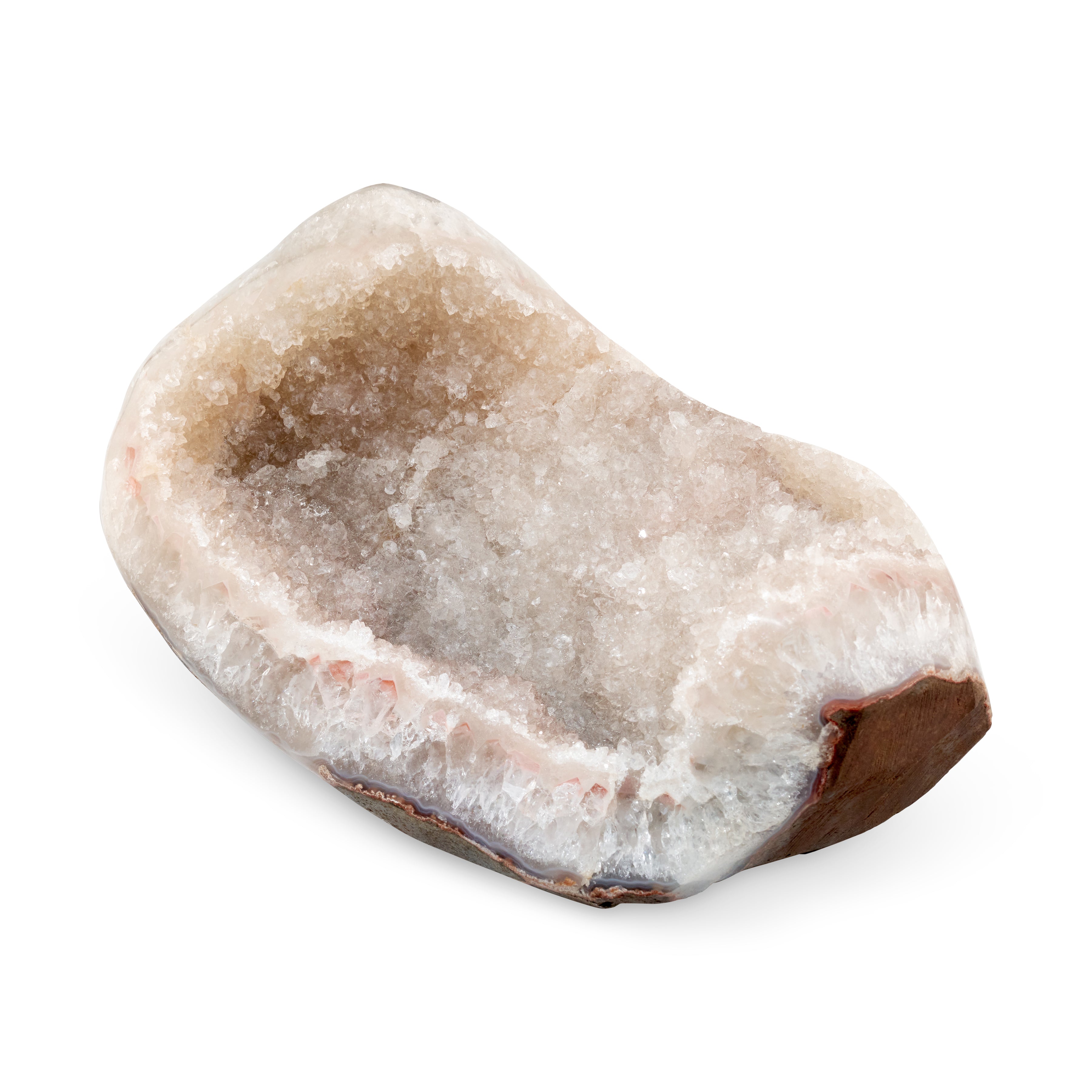 DRUZY QUARTZ GEODE