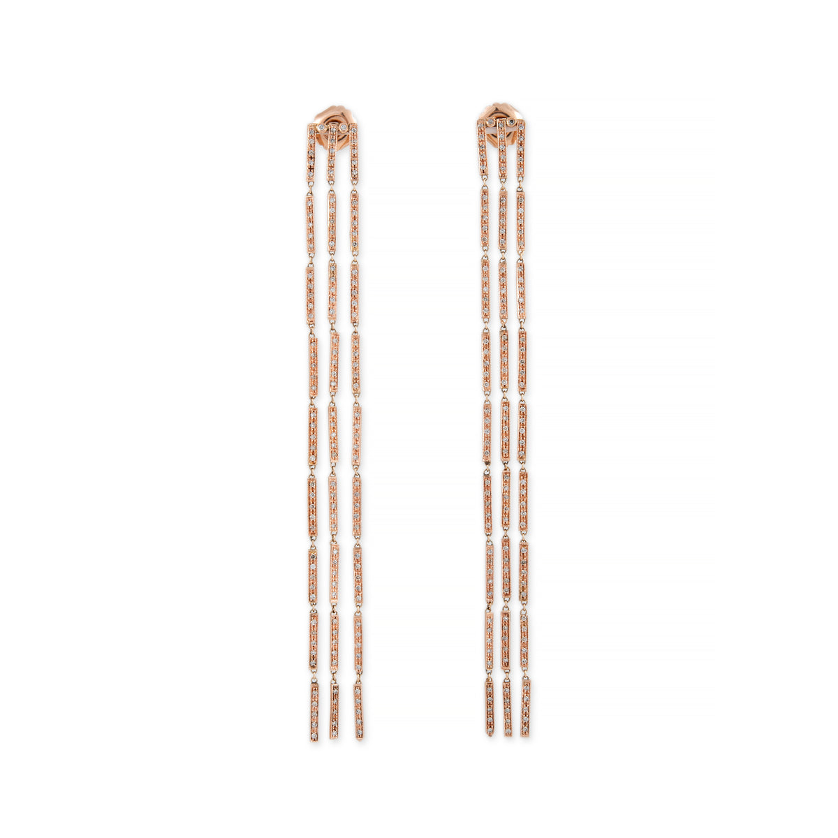 Pave Shower Bar Earrings