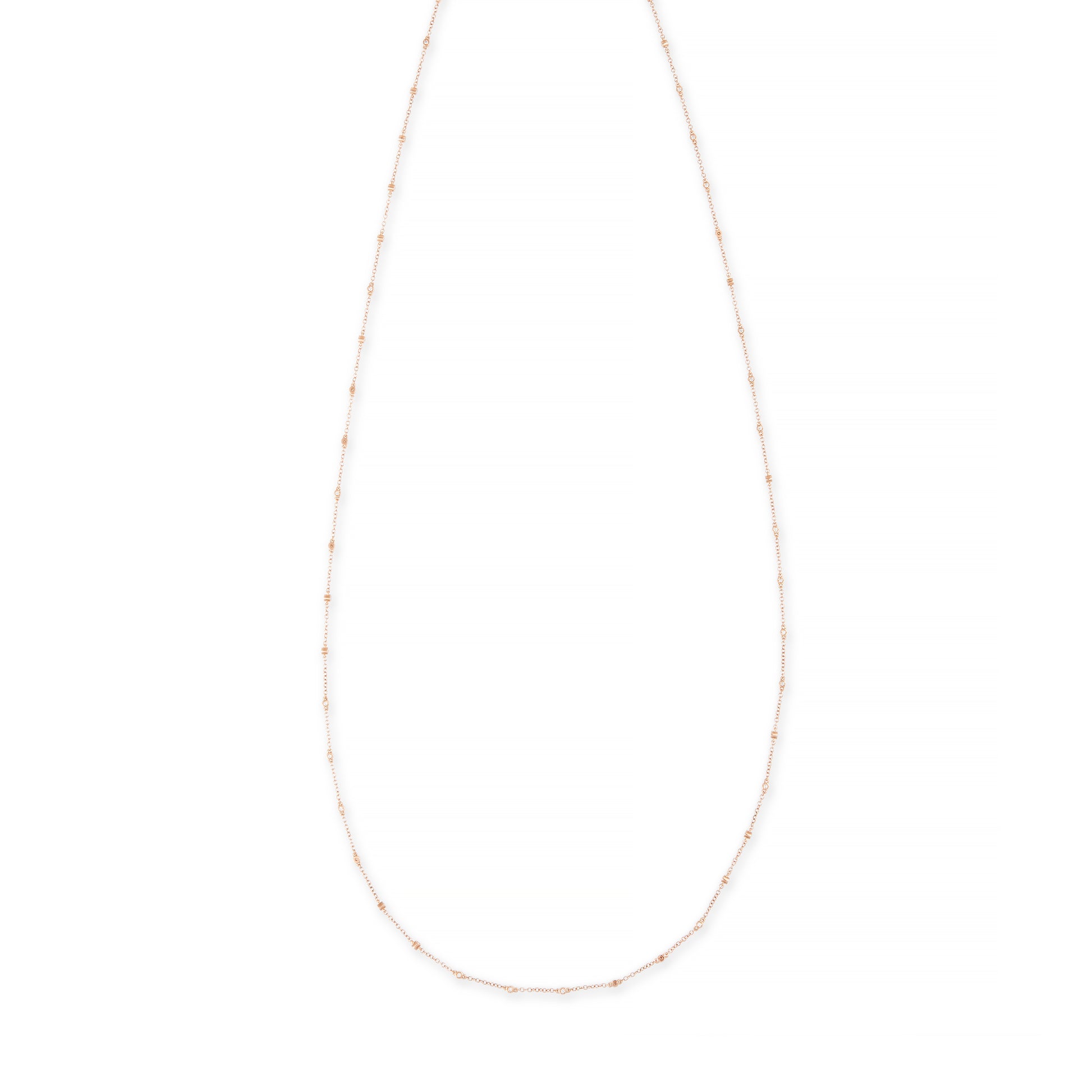Tiny Diamond Bezel Necklace