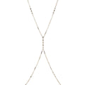 5 Graduated Diamond Center Smooth Bar Bodychain