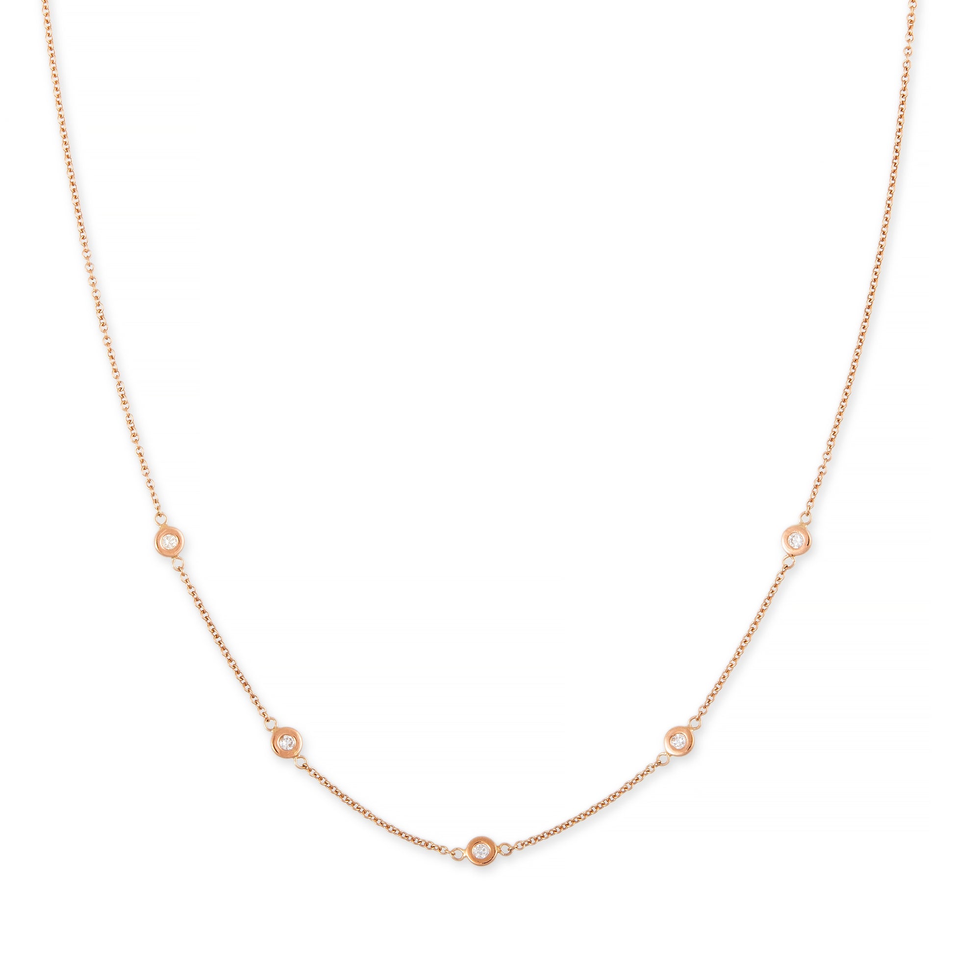 5 Diamond Spaced Out Choker