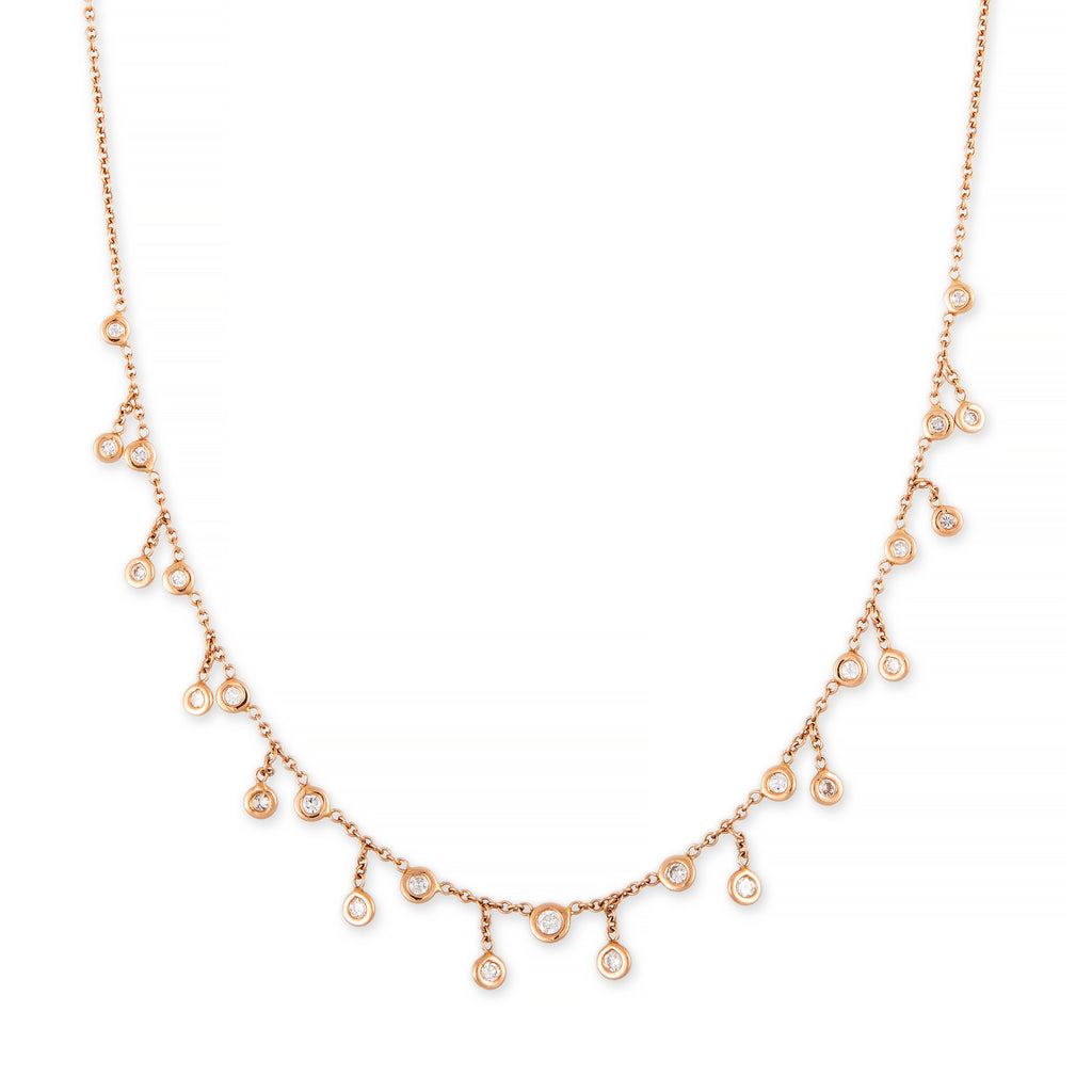 Graduated Large Diamond Shaker Necklace