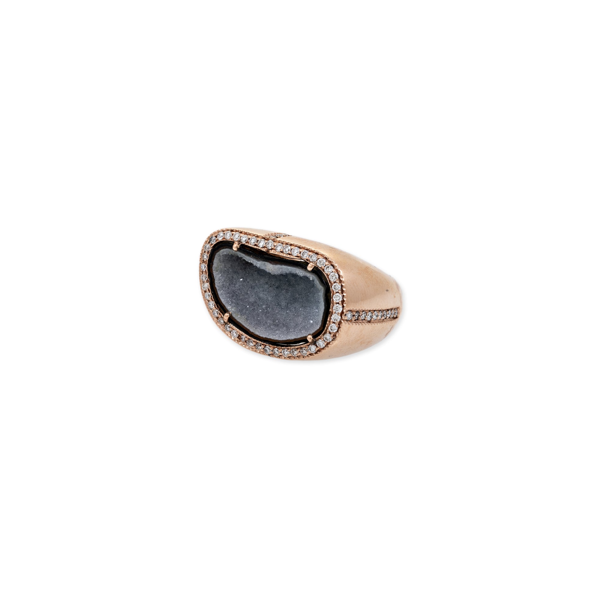 Geode 4 Way Pave Diamond Ring