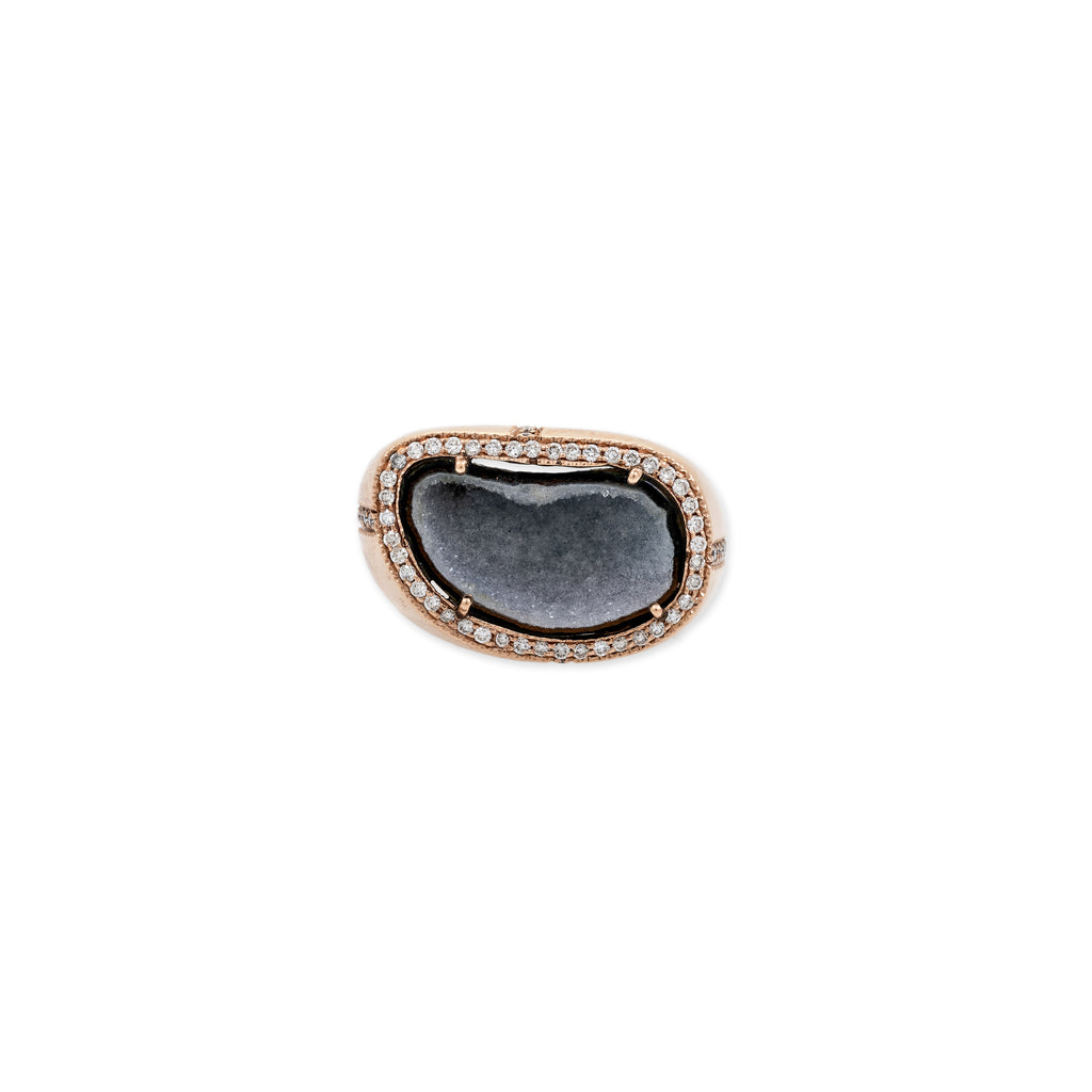 Geode 4 Way Pave Diamond Ring