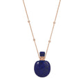 Medium Round Lapis Potion Bottle Necklace