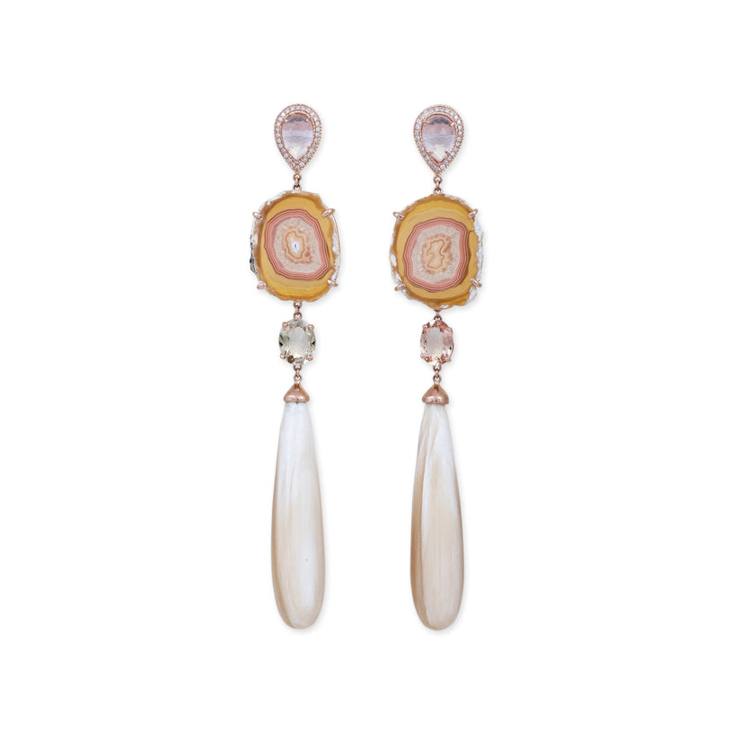 Gemstone Earrings | Shop Gold Diamond Gem Stud Earrings