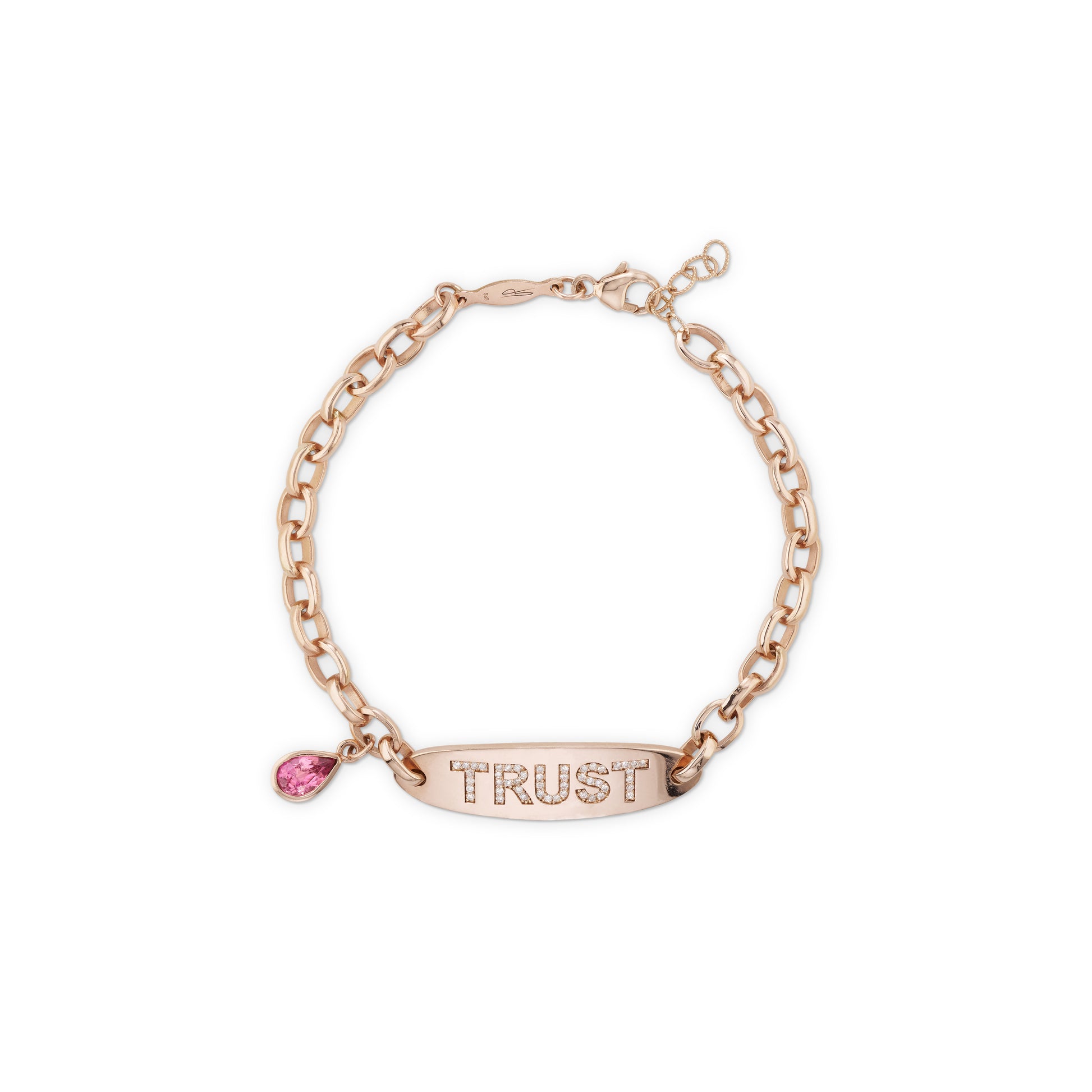 Personalized Pave + Birthstone ID Bracelet