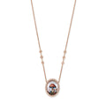 Hand Painted Red Mushroom Garden on Mother of Pearl Necklace