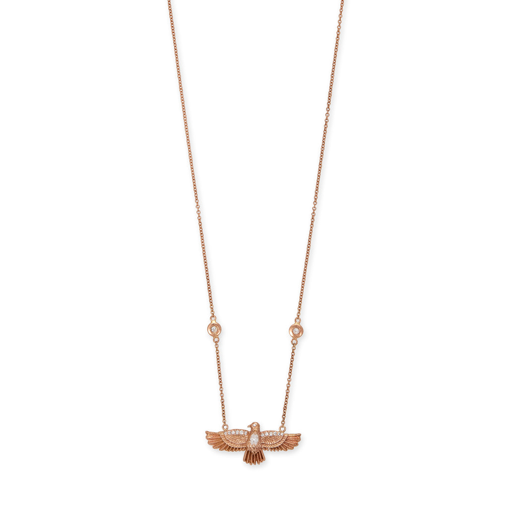 Small Thunderbird Diamond Necklace