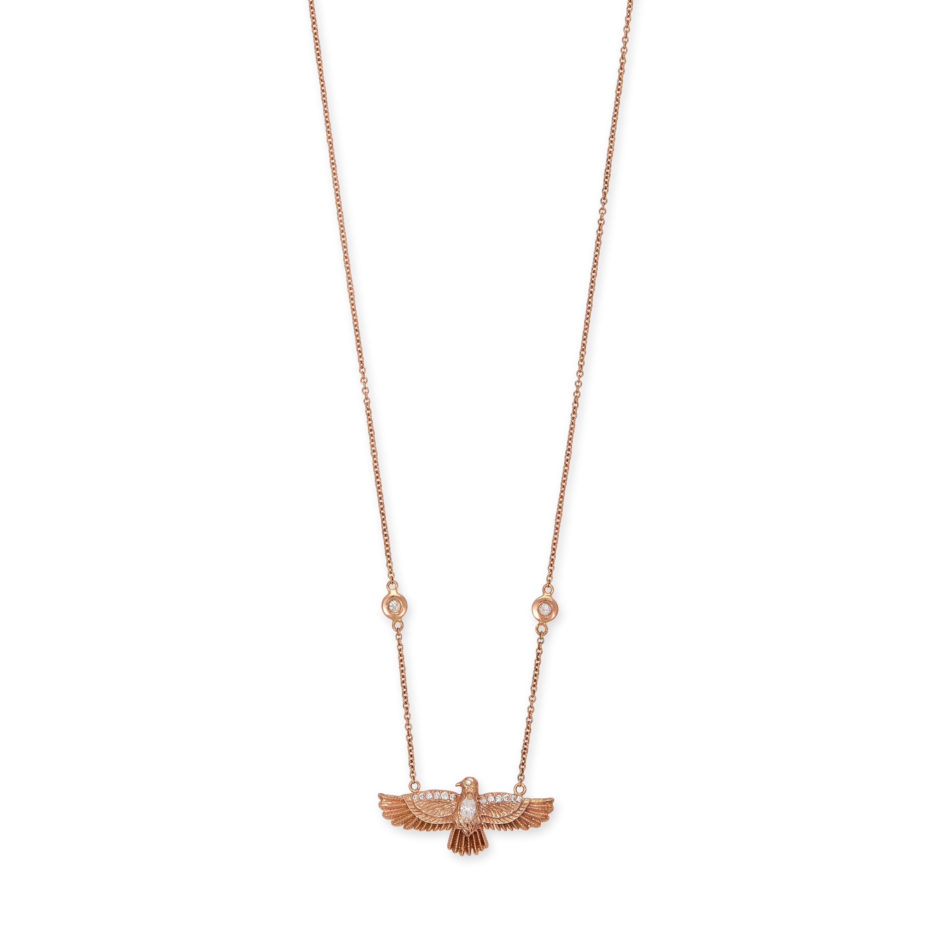 Small Thunderbird Diamond Necklace