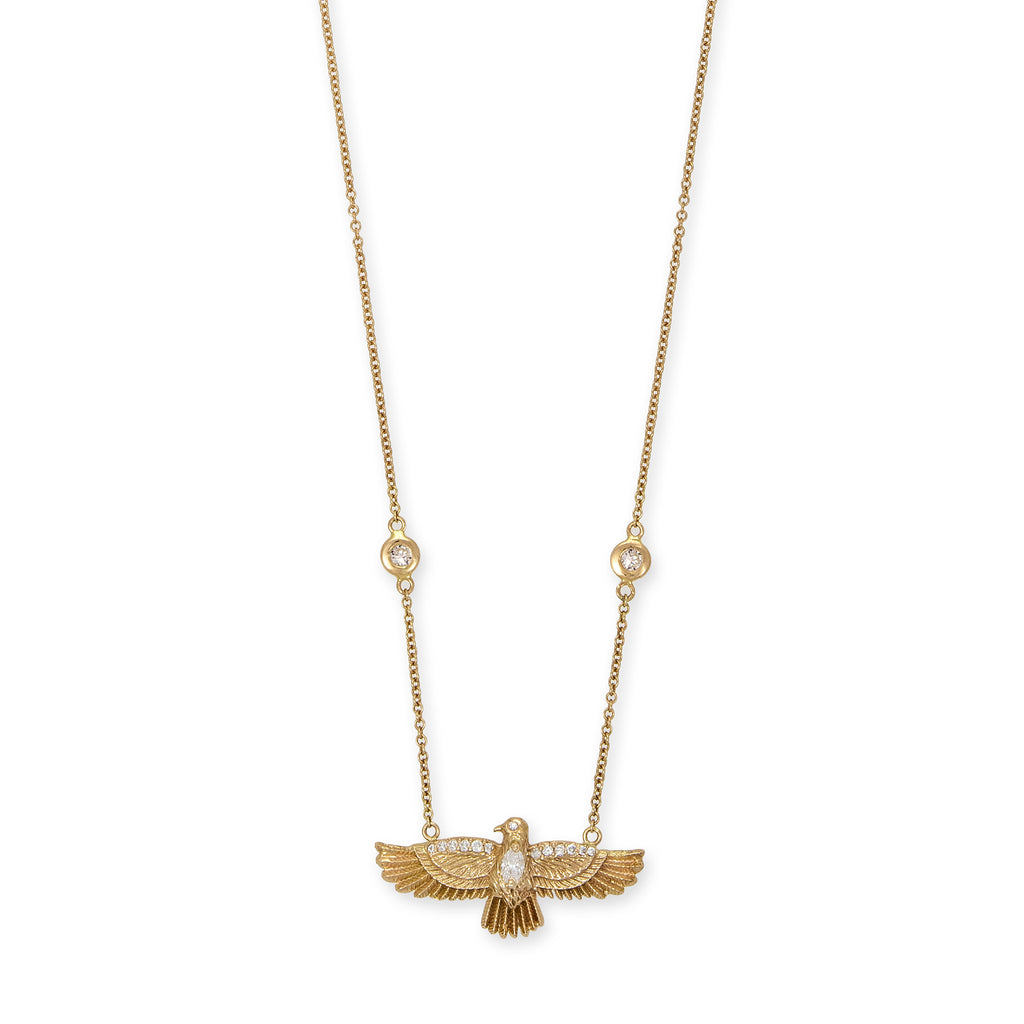 Small Thunderbird Diamond Necklace