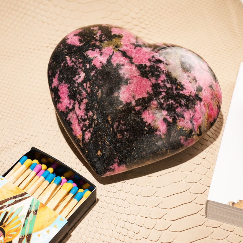 RHODONITE HEART