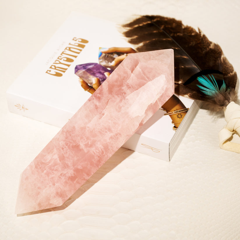 ROSE QUARTZ DOUBLE POINT