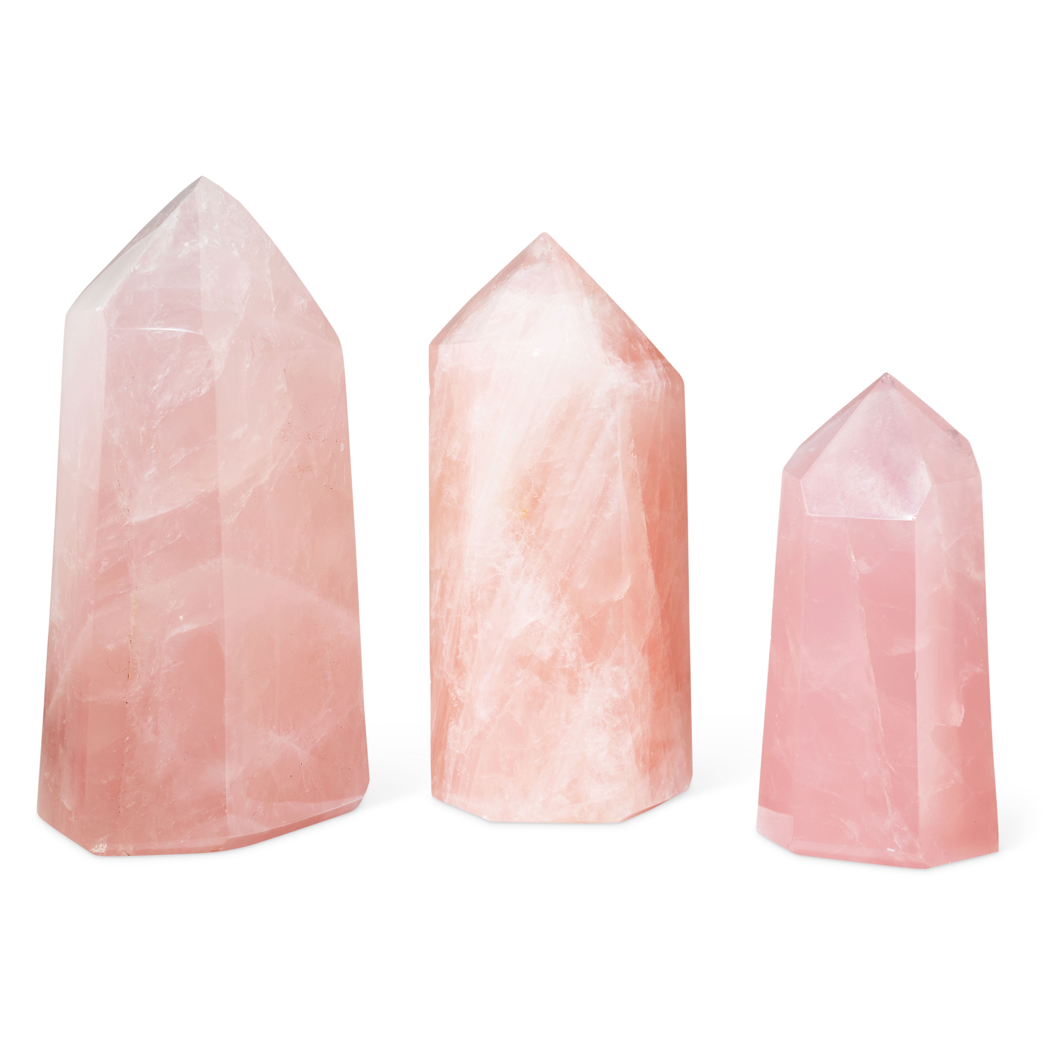 Rose Quartz Crystal Set