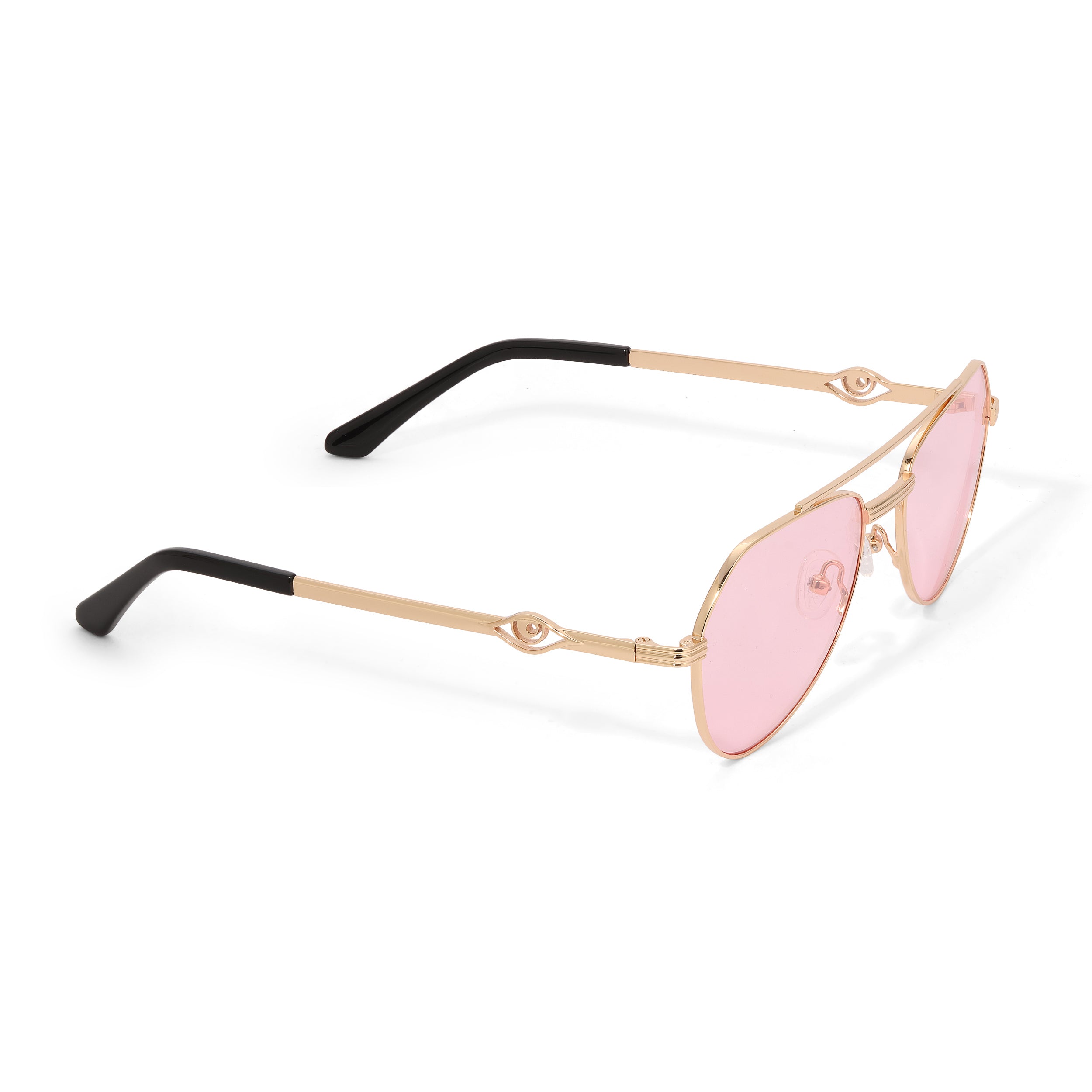 Sacred Gaze Aviator Pink Tourmaline Sunglasses