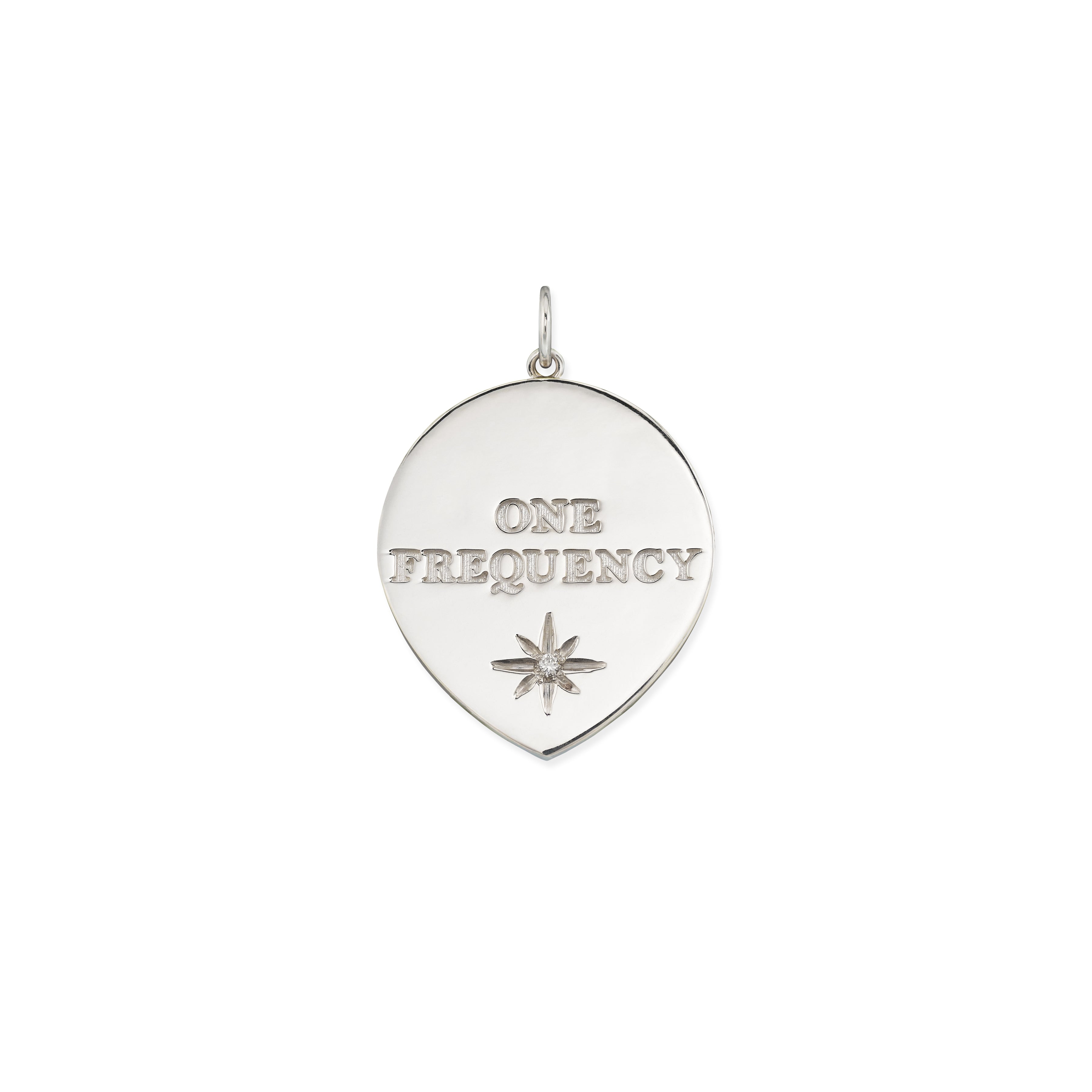 Silver Onyx + Pearl Alien Galaxy Charm