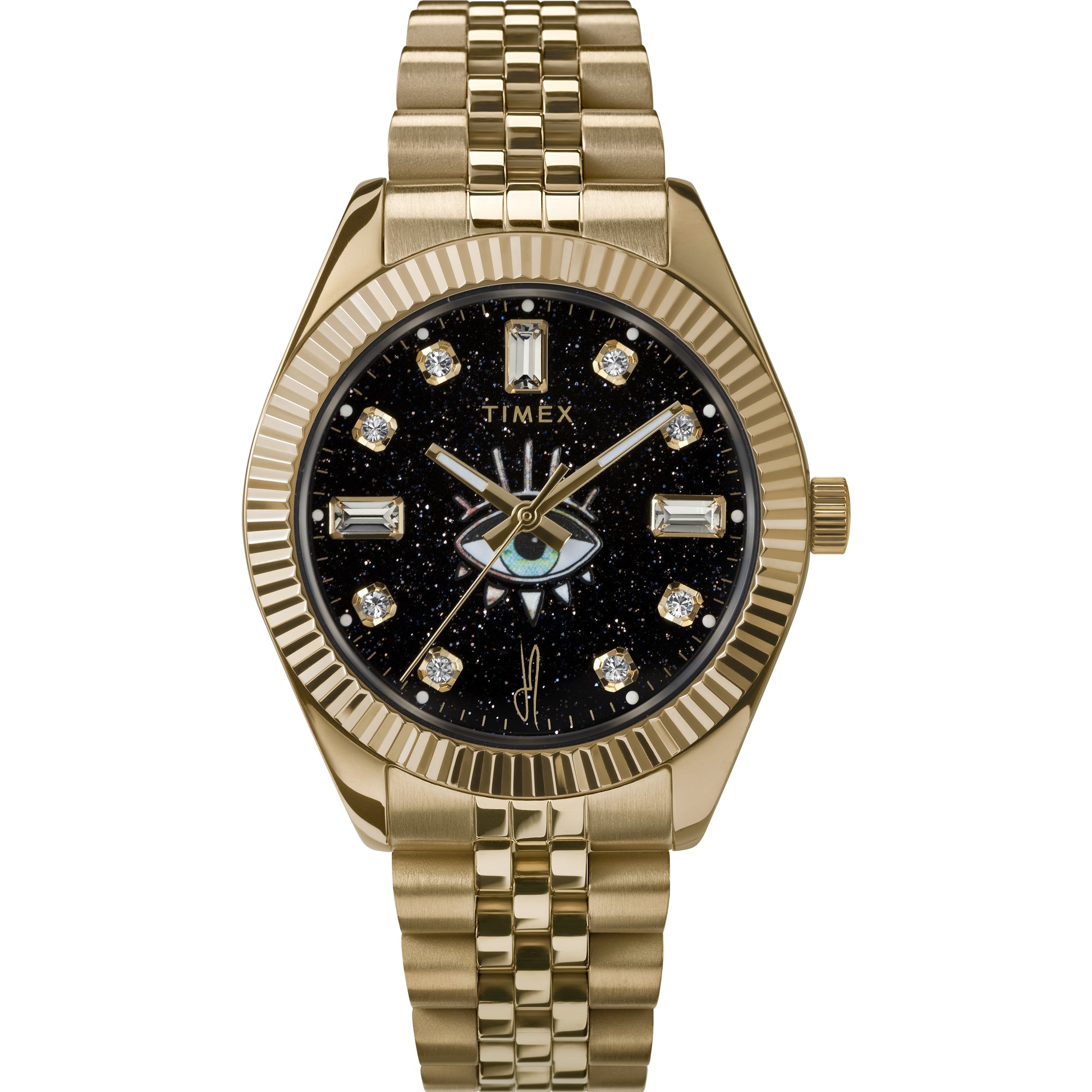 TIMEX X JA LEGACY INTUITION WATCH GOLDSTONE