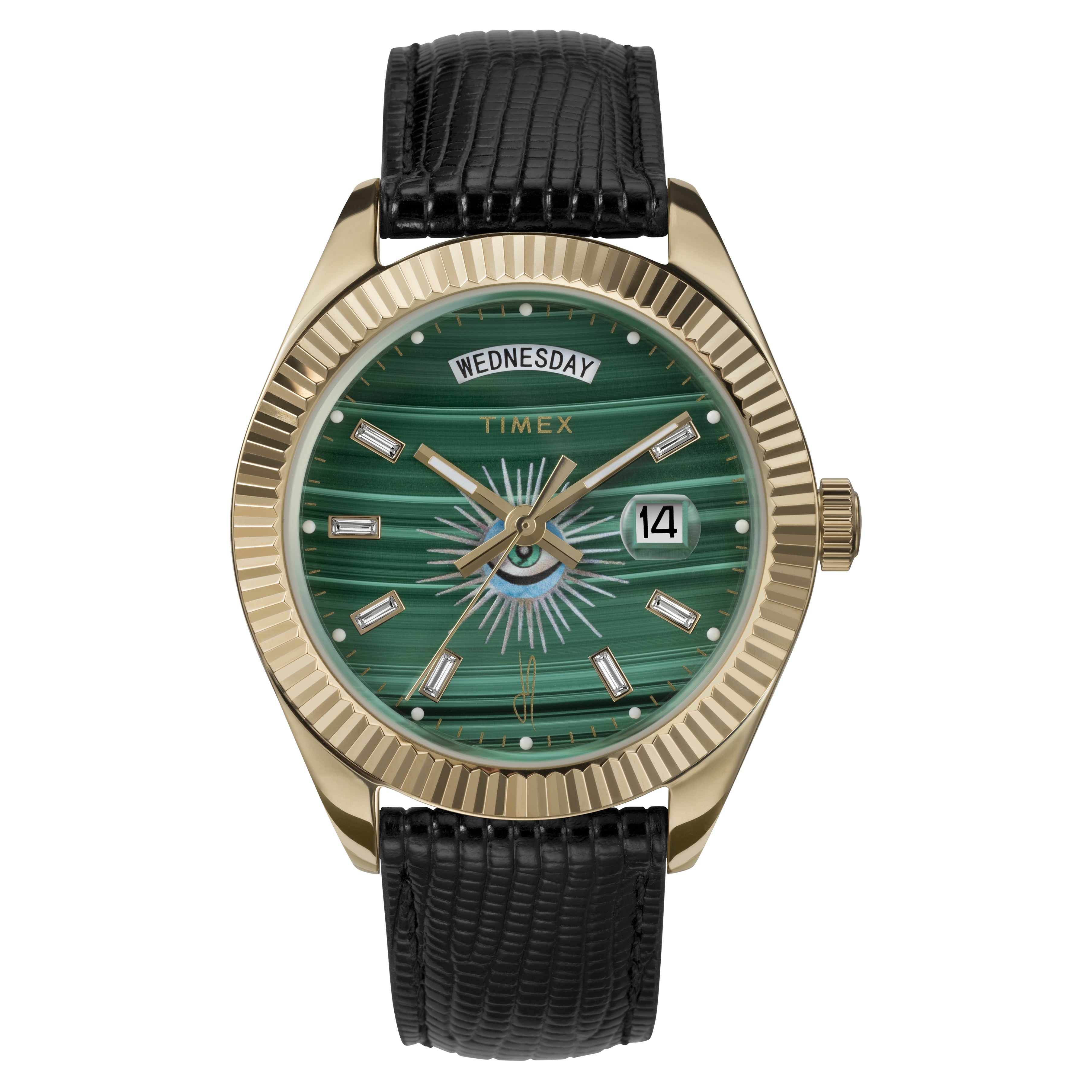 TIMEX X JA LEGACY GOOD KARMA WATCH MALACHITE