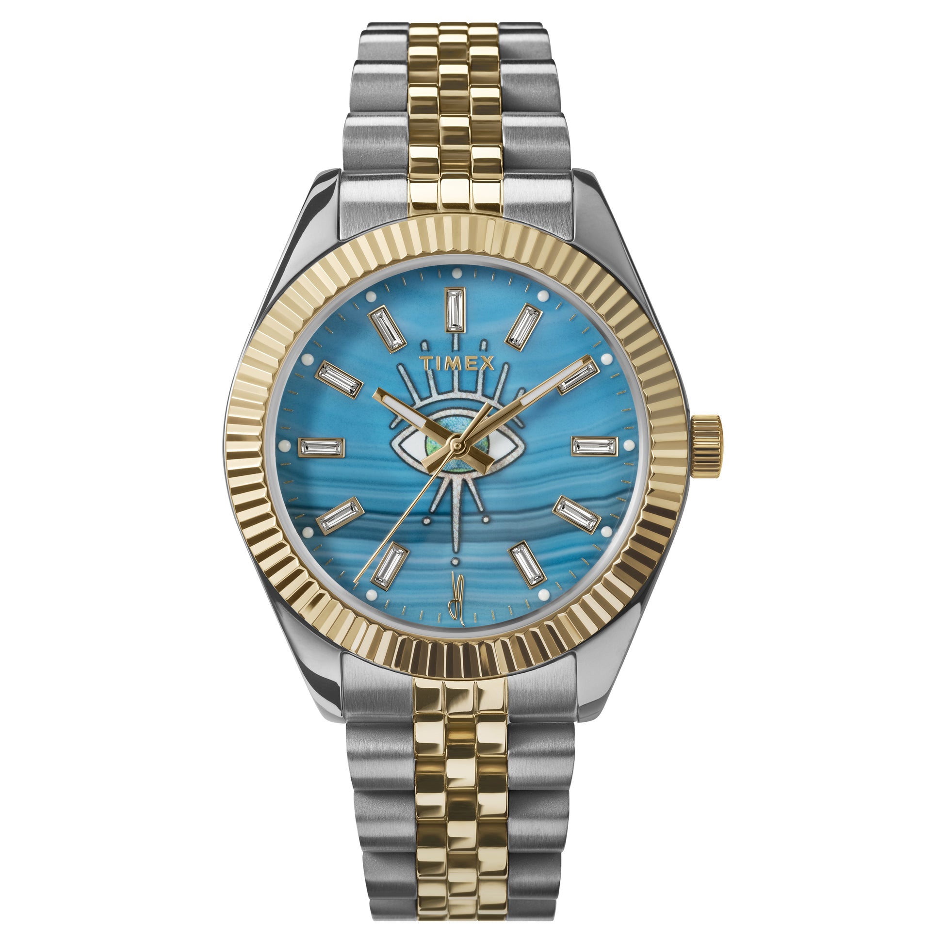 Timex x JA Legacy Blue Agate Eclipse Watch
