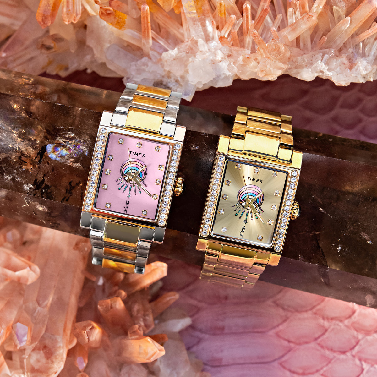 Timex x Jacquie Aiche Éclat Watch Rose Quartz