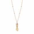 White Figa Pendant Necklace