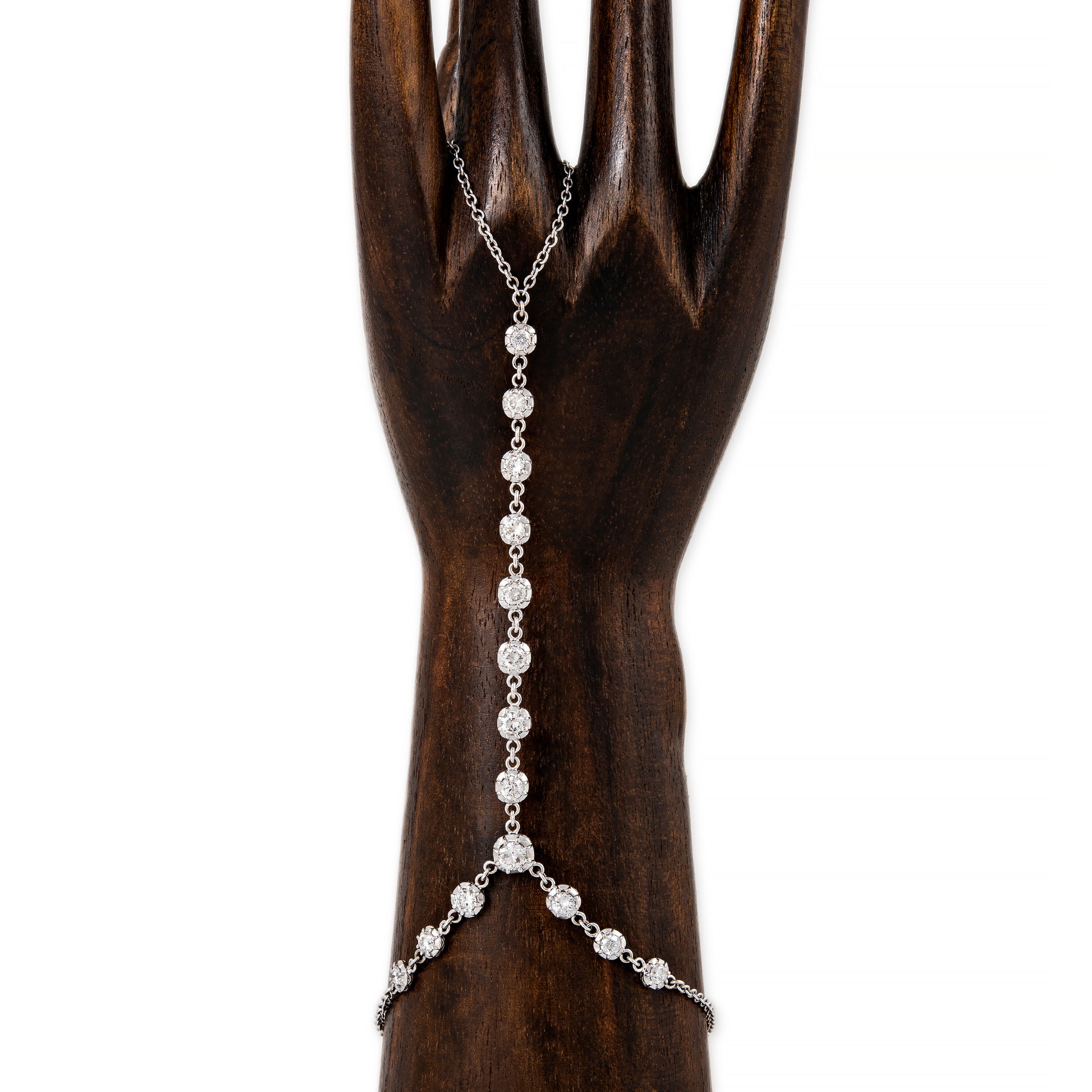 15 Graduated Sophia Diamond Finger Bracelet