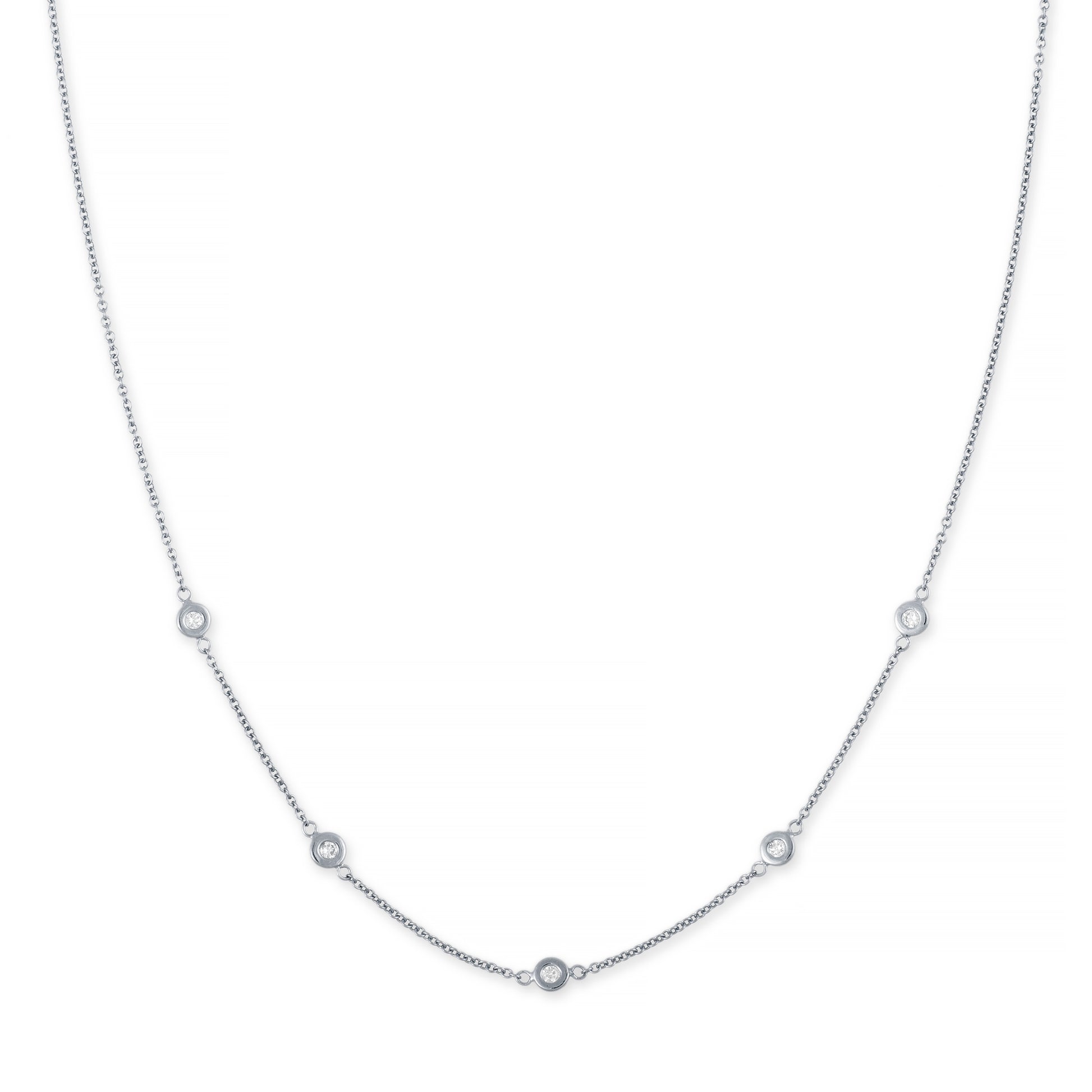 5 Diamond Spaced Out Choker