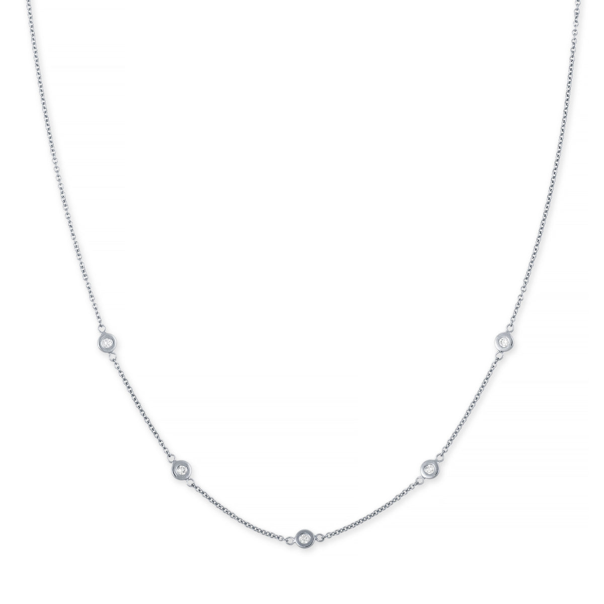 5 Diamond Spaced Out Choker
