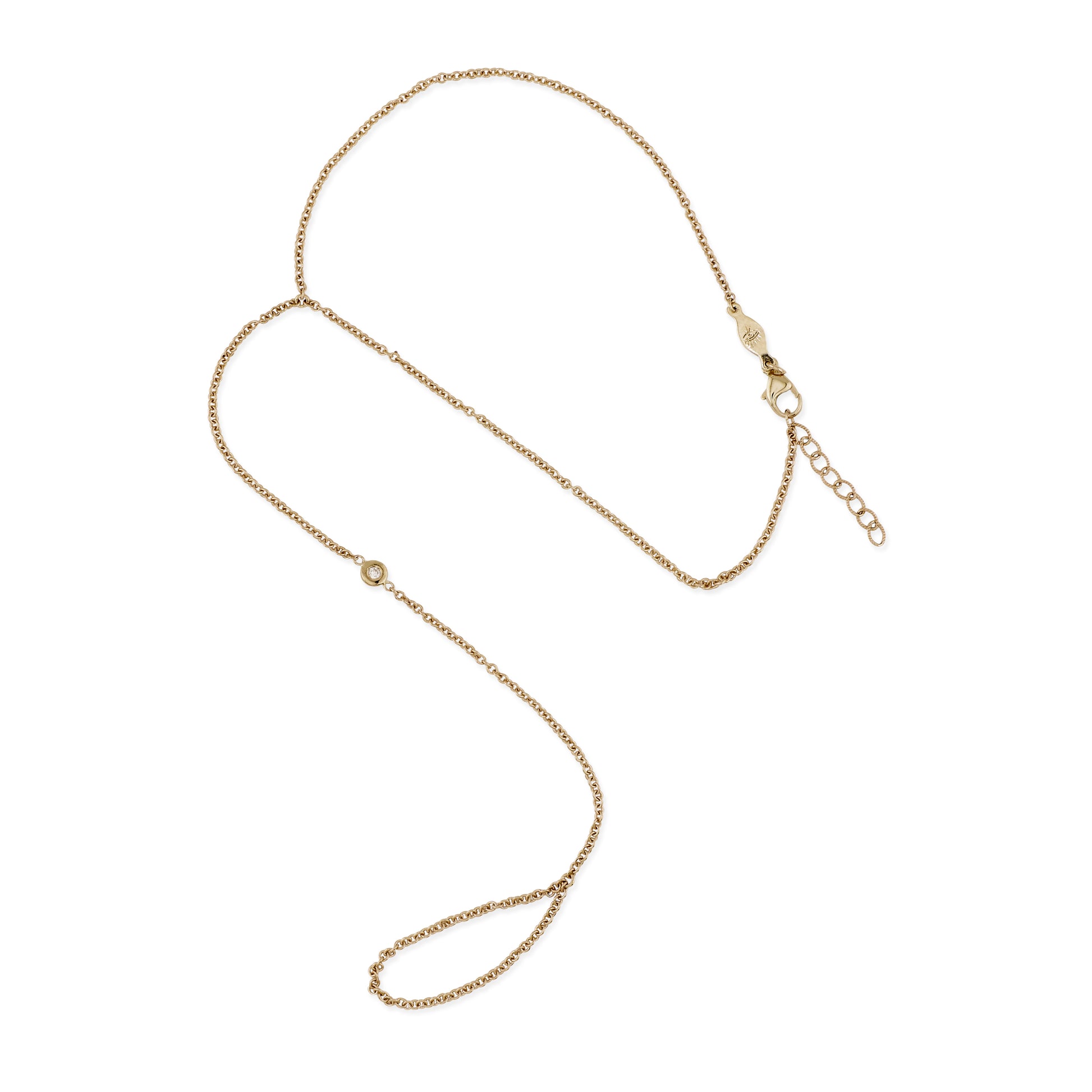 1 Diamond Toe Anklet