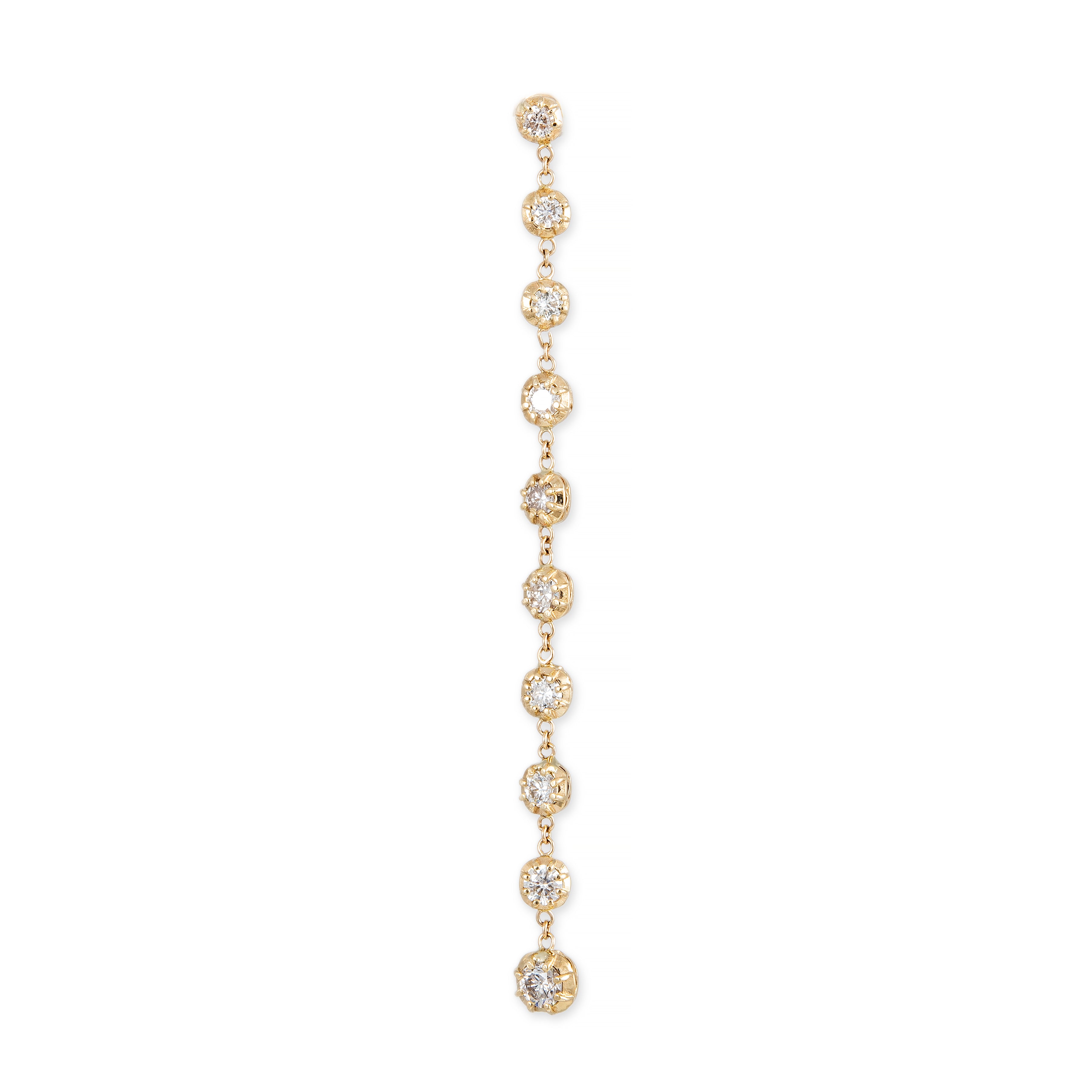 10 Round Sophia Diamond Drop Stud